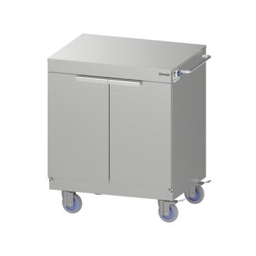 Mobile heating cupboard