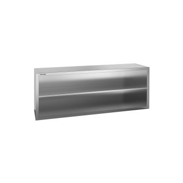 Stainless steel open wall cabinet 1200 mm