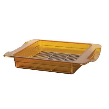 High-temperature container for small storage cabinet