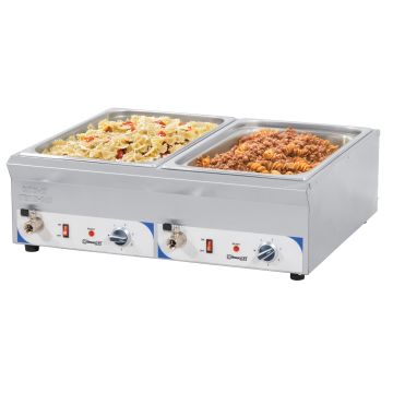 Double bain-marie with drain tap GN 1/1 - 100 mm