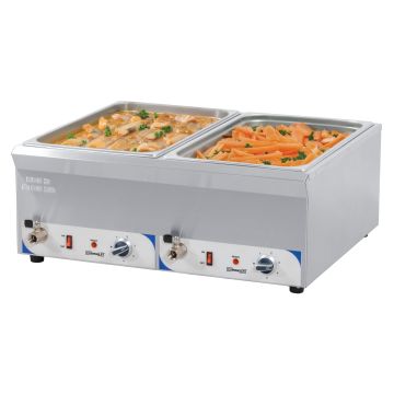 Double bain-marie with drain tap GN 1/1 - 150 mm