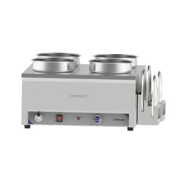 Bain-marie water heated for sauce 4 x 7.5 L