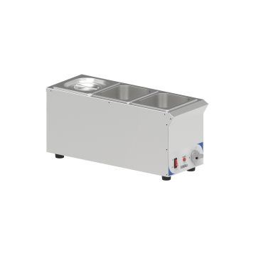 Bain-marie for sauce 3 x GN 1/6 - Compact