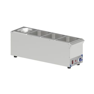 Bain-marie for sauce 4 x GN 1/6 - Compact