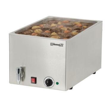 Bain-marie with drain tap GN 1/1 - 200 mm