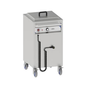 Mobile heated plate dispenser