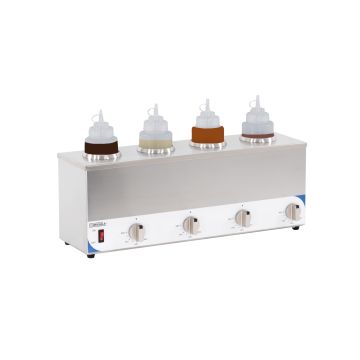 Topping warmer quadruple