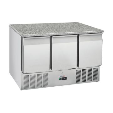 Refrigerated serving table 3 doors GN 1/1 Granit
