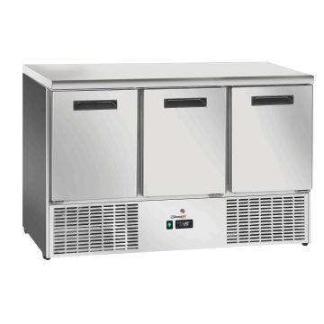 Negative refrigerated serving table 3 doors