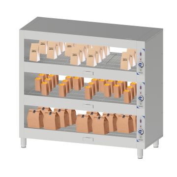 Heated shelf 120