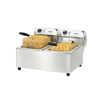 Electric deep fryer 2 x 10 liters