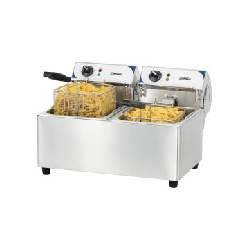 Electric deep fryer 2 x 7 liters