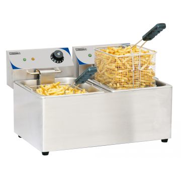 Electric deep fryer 2 x 8 liters