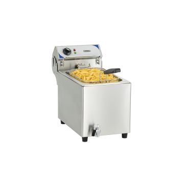 Electric deep fryer with drain tap 10 liters