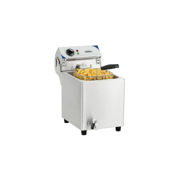 Electric deep fryer with drain tap 7 liters