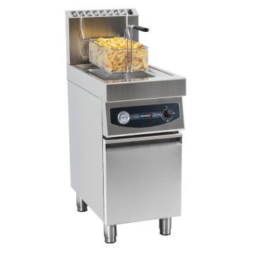Gas deep fryer with cabinet 17 liters