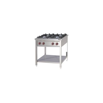 Gas stove with 4 burners
