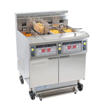 Electric fryer with filtration 4 x 12 liters