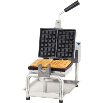 Professional waffle maker 180° opening