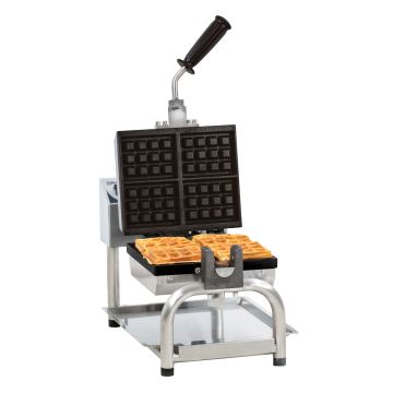 Waffle maker 180° opening - 4 mini waffles