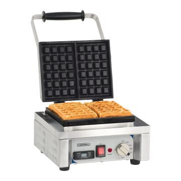 Professional waffle maker 90° opening