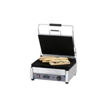 Contact grill Premium large grooved - grooved with timer