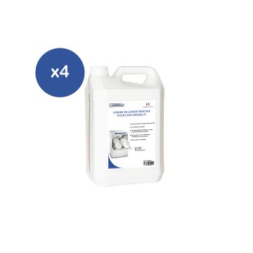 Pack of 4 - Washing Rinsing dishwasher liquid