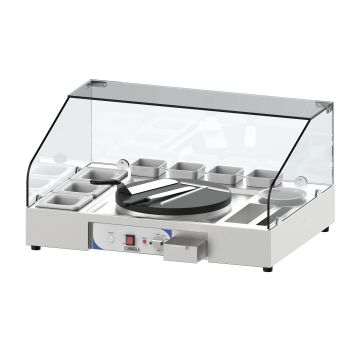 Crepe maker serving station