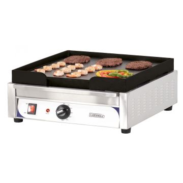 Electric smooth griddle plate
