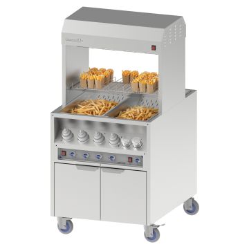 Fry holding station sauce heater pass-through 800