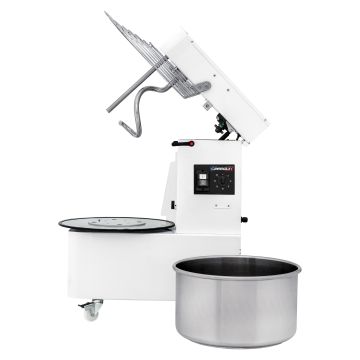 Spiral mixer with liftable head and removable bowl 2 speeds 42 kg