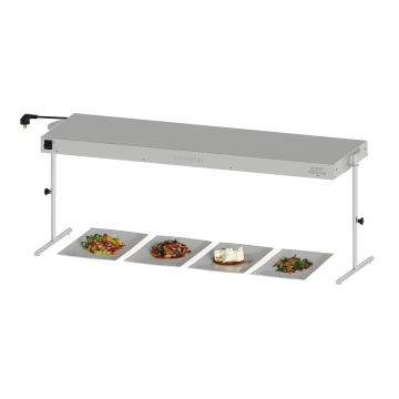 Double infrared heating strip with lighting 1500