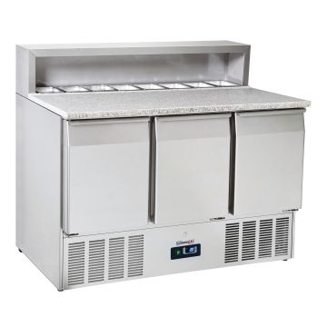Saladette for preparation 3 doors GN 1/1 Granit