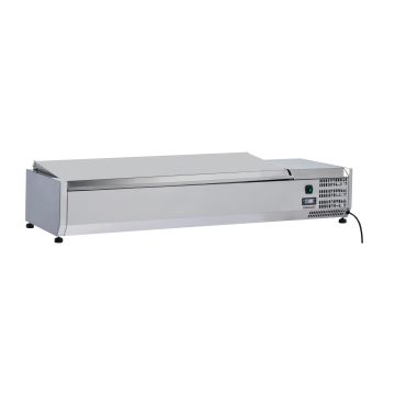Table-top saladette with lid 6 x GN 1/3