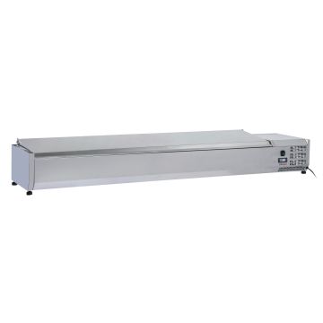 Table-top saladette with lid 9 x GN 1/3