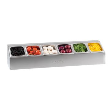 Table-top shelf for 6 containers GN1/6 - Simple
