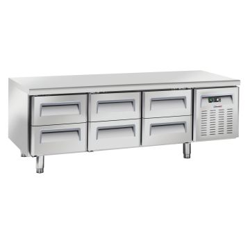 Refrigerated counter 6 drawers GN 1/1