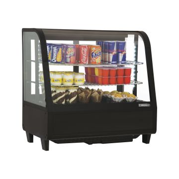 Refrigerated display case 100 L black