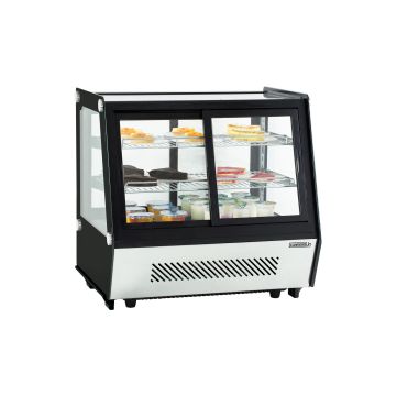 Refrigerated display case double sliding doors 125 L