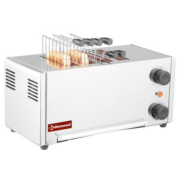 Elektro Toaster  (croque-monsieur), 4 Zangen - Edelstahl. (430x200x225mm)