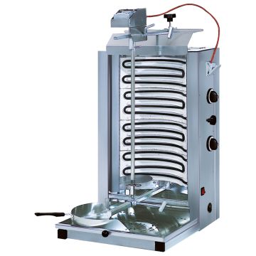 Elektro-Dönergrill mit 2 Heizzonen, Motor oben, 30 kg