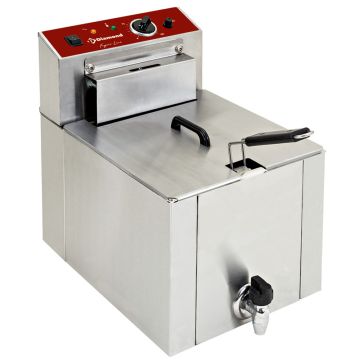 Elektro-Tischfriteuse "S-POWER" 12 Liter + Ablasshahn (325x430x510mm)