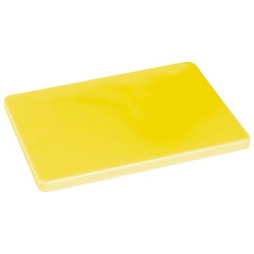 Schneidebrett gelb für Geflügel, 530x325 mm