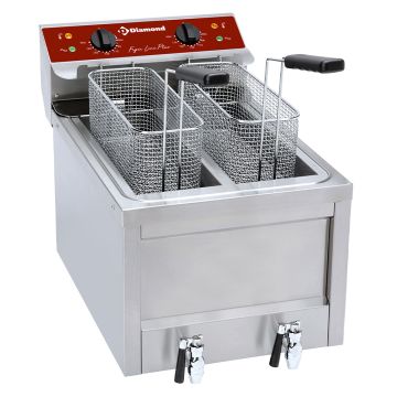 Elektro-Fritteuse 2 x 8 Lit. - TOP (400x600x445mm)