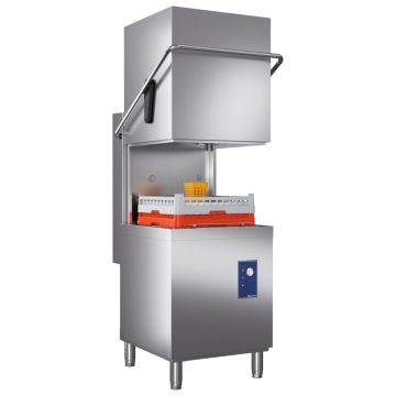 Korbdurchschubspülmaschine mit Spülmitteldosierer, mechanisch, Korbmaß 50x50 cm, max H=42 cm