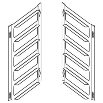 Umrüstkit von 6x GN 1/1 auf 5x 600x400 mm Backnorm