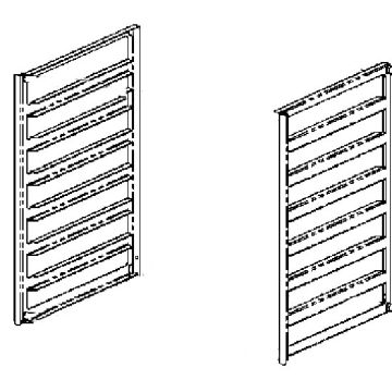 Umrüstkit von 10x GN 1/1 auf 8x 600x400 mm Backnorm