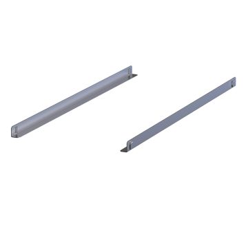 Paar Edelstahlschienen (Dx und Gx), Tische EURONORM Line (650x25mm)
