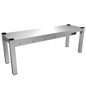 Ausgabeaufsatz, Aufsatz 1-etagig, seitlich offen, 1500x300 mm