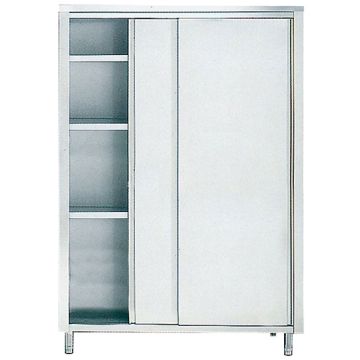 Hochschrank mit Schiebetüren und 3 Borde, 1800x600 mm